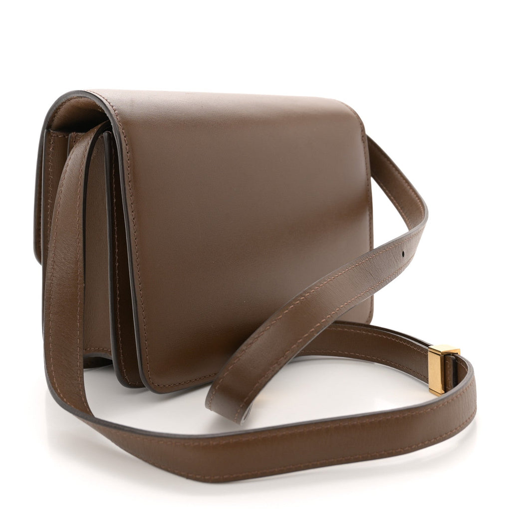 Smooth Calfskin Small Classic Box Flap Bag Camel
