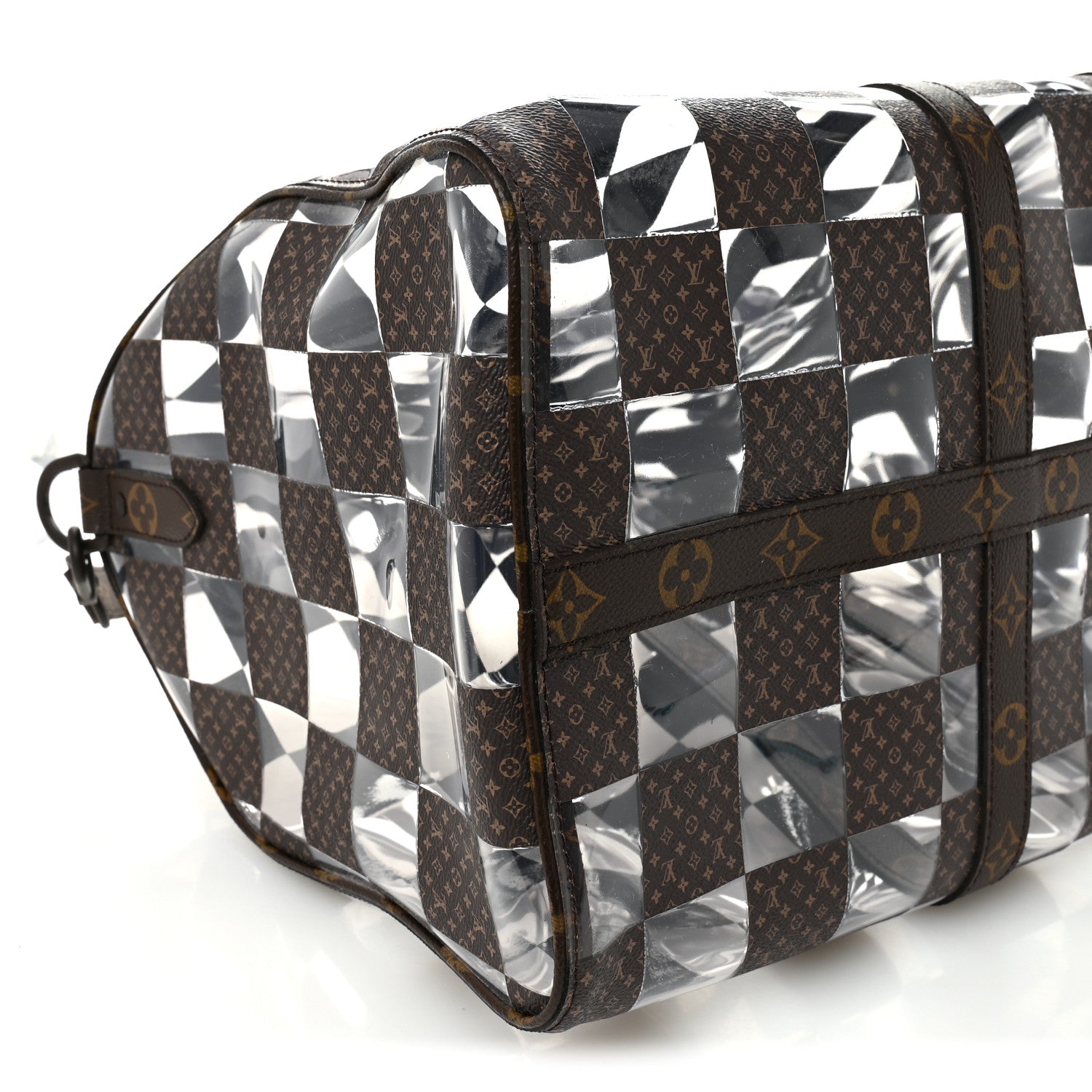 PVC Monogram Chess Keepall Bandouliere 50