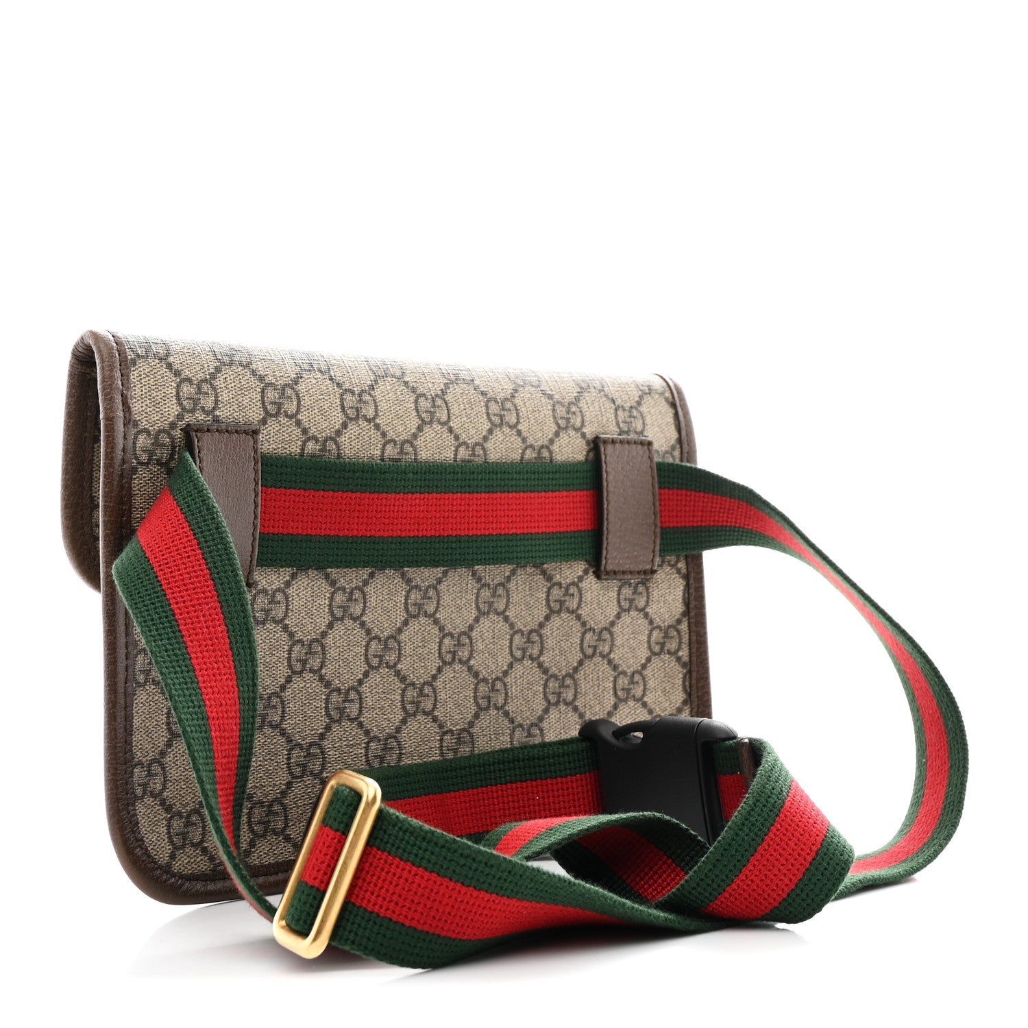 GG Supreme Monogram Neo Vintage Web Belt Bag Brown