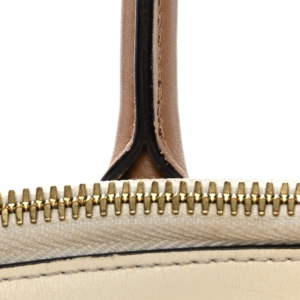 Taurillon City Steamer MM Creme Beige Black