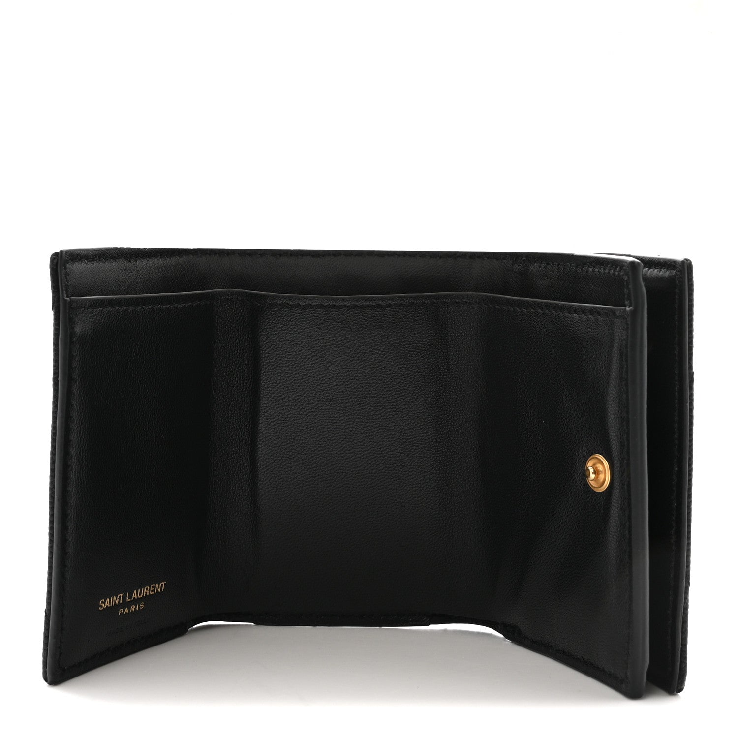 Grain De Poudre Matelasse Chevron Monogram Origami Tiny Wallet Black