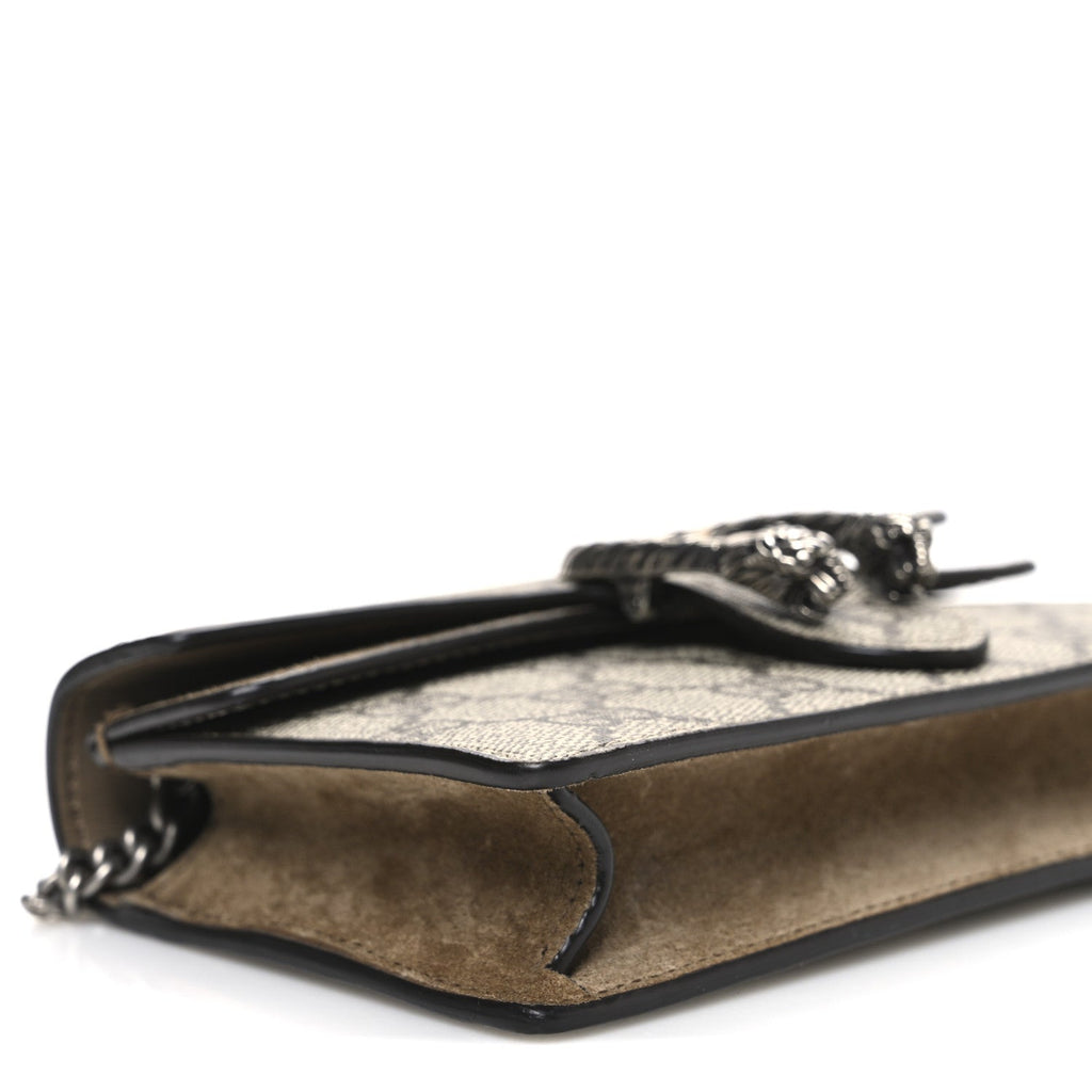 GG Supreme Monogram Super Mini Dionysus Shoulder Bag Taupe