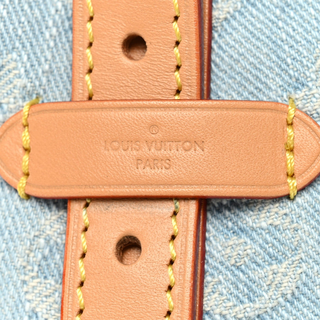 Monogram Denim CarryAll PM Sky Blue