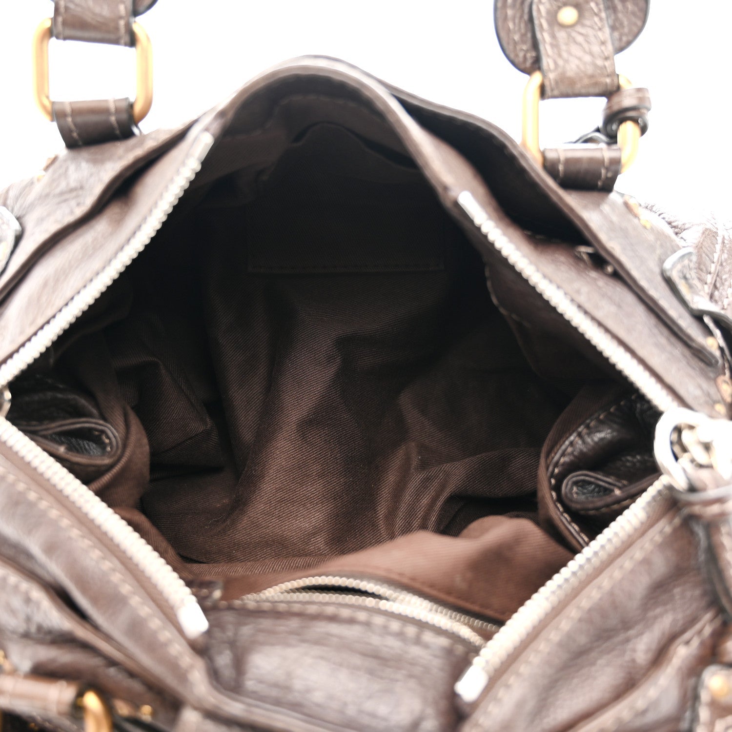 Calfskin Medium Paddington Satchel Chocolate