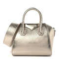 Laminated Lambskin Mini Antigona Gold