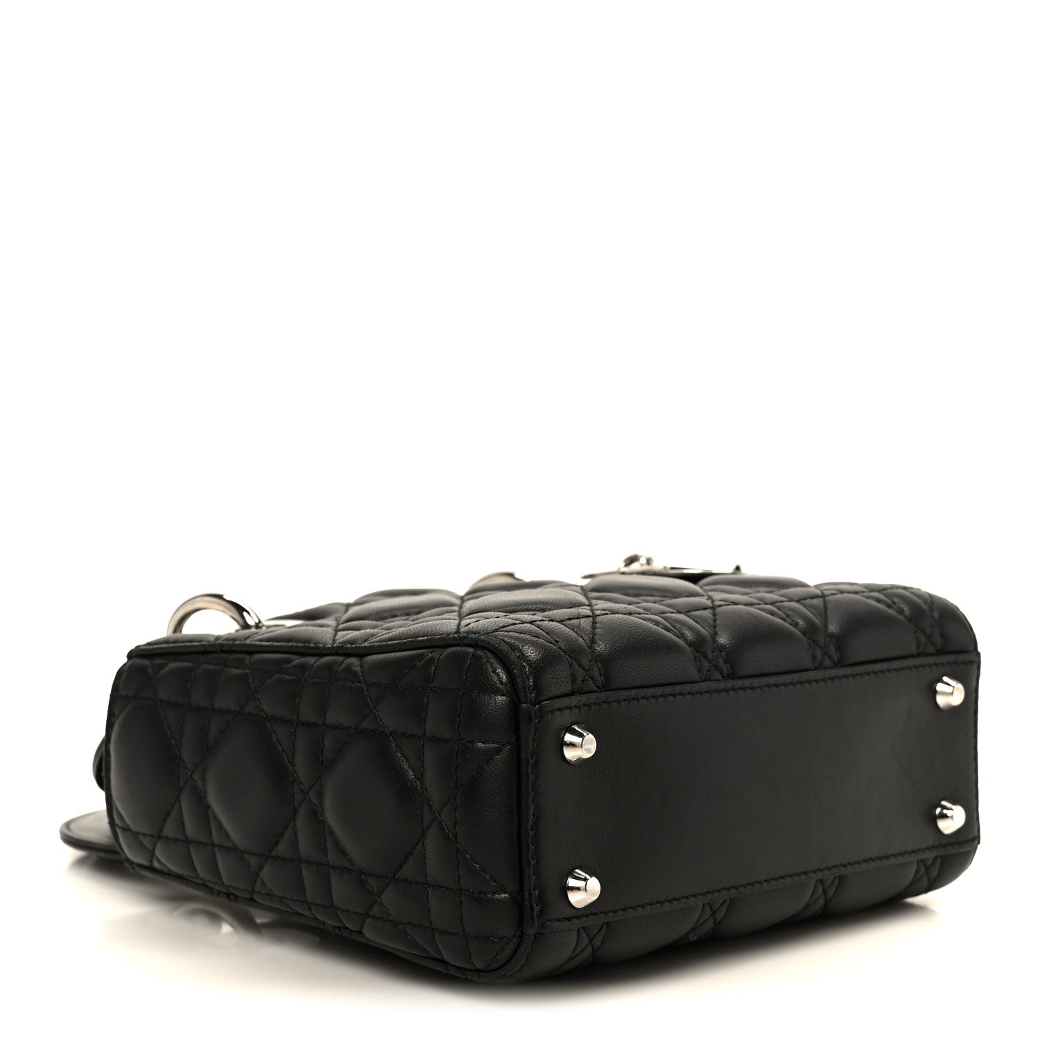 Lambskin Cannage Mini Lady Dior Black