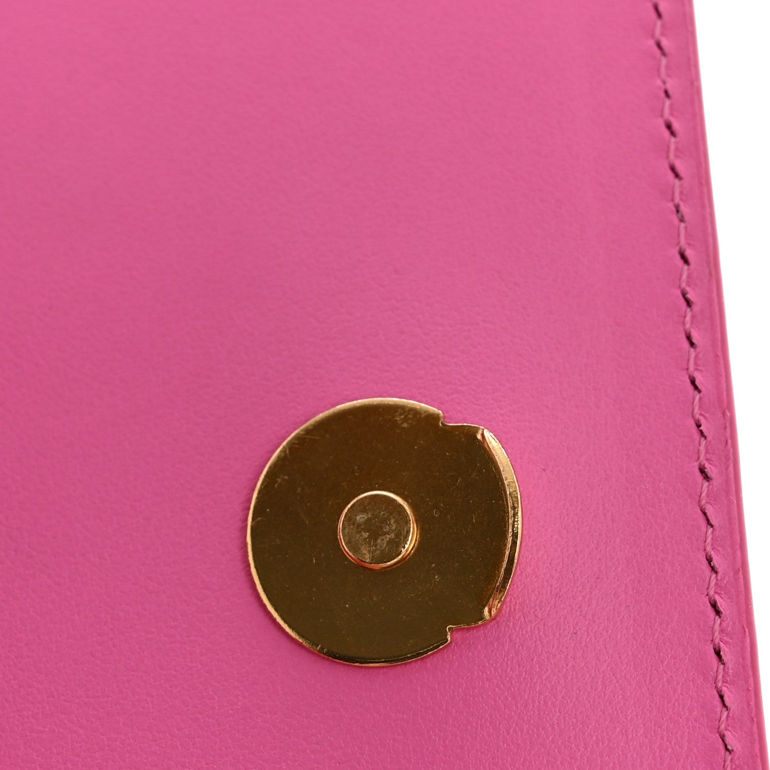 Smooth Calfskin Le Chiquito Noeud Neon Pink