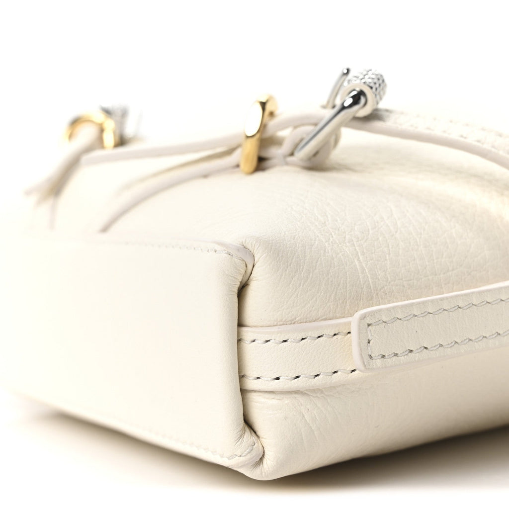Calfskin Nano Voyou Bag White