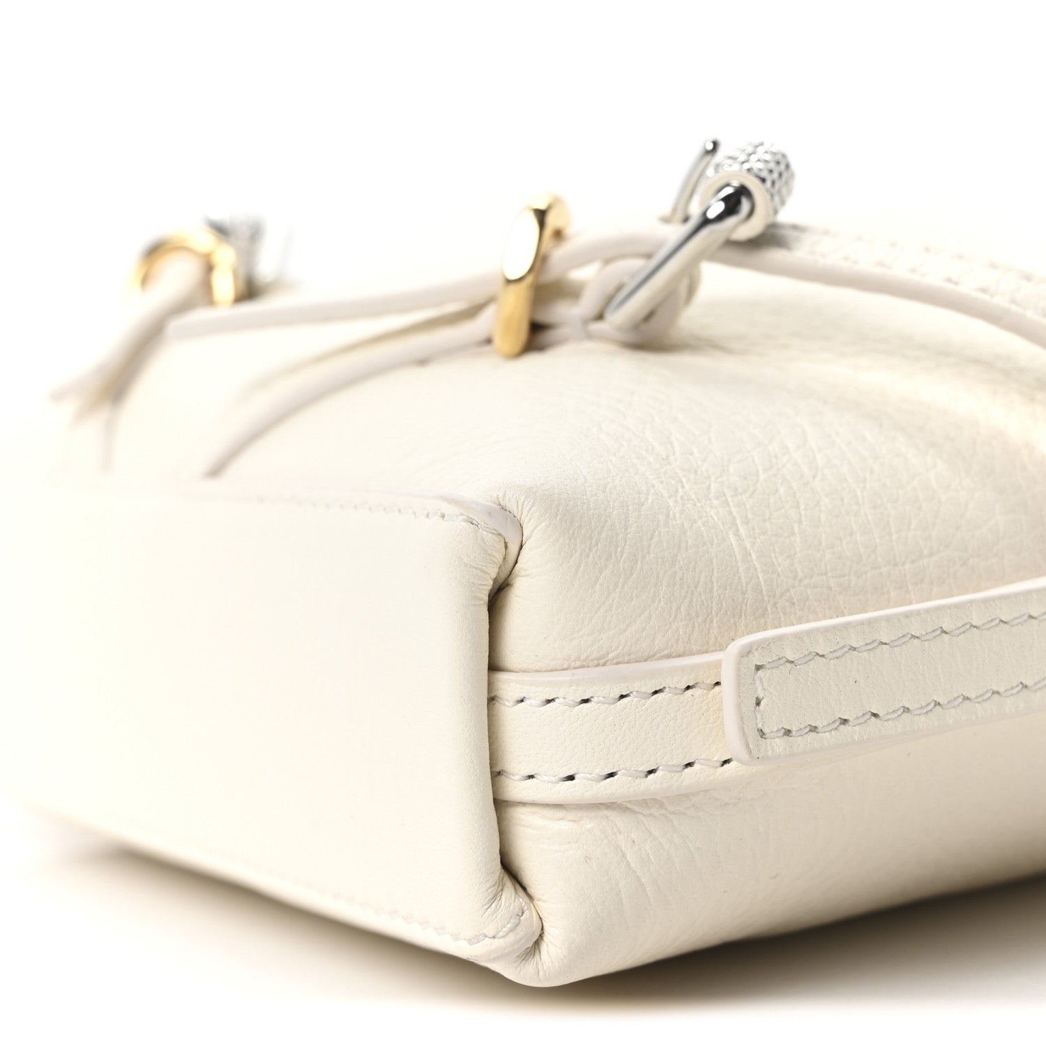 Calfskin Nano Voyou Bag White