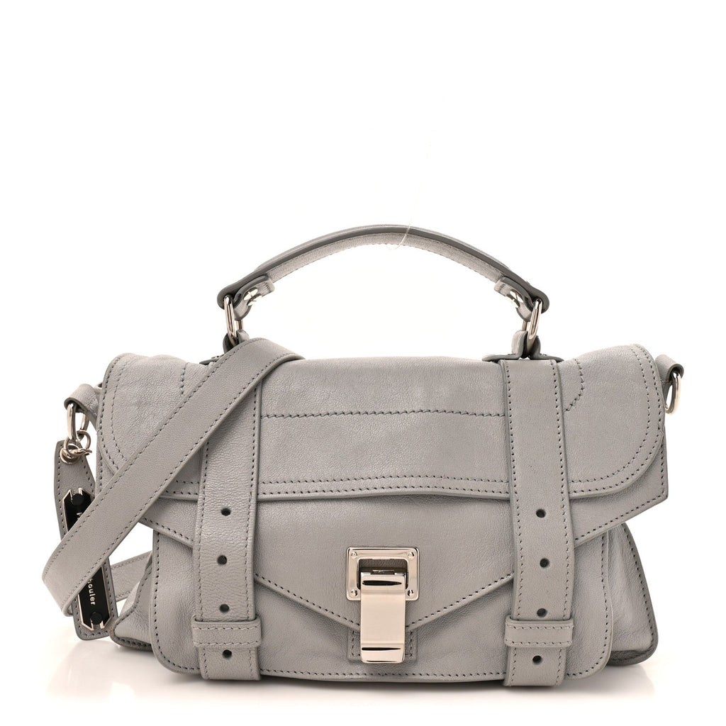 Lambskin PS1 Satchel Fog
