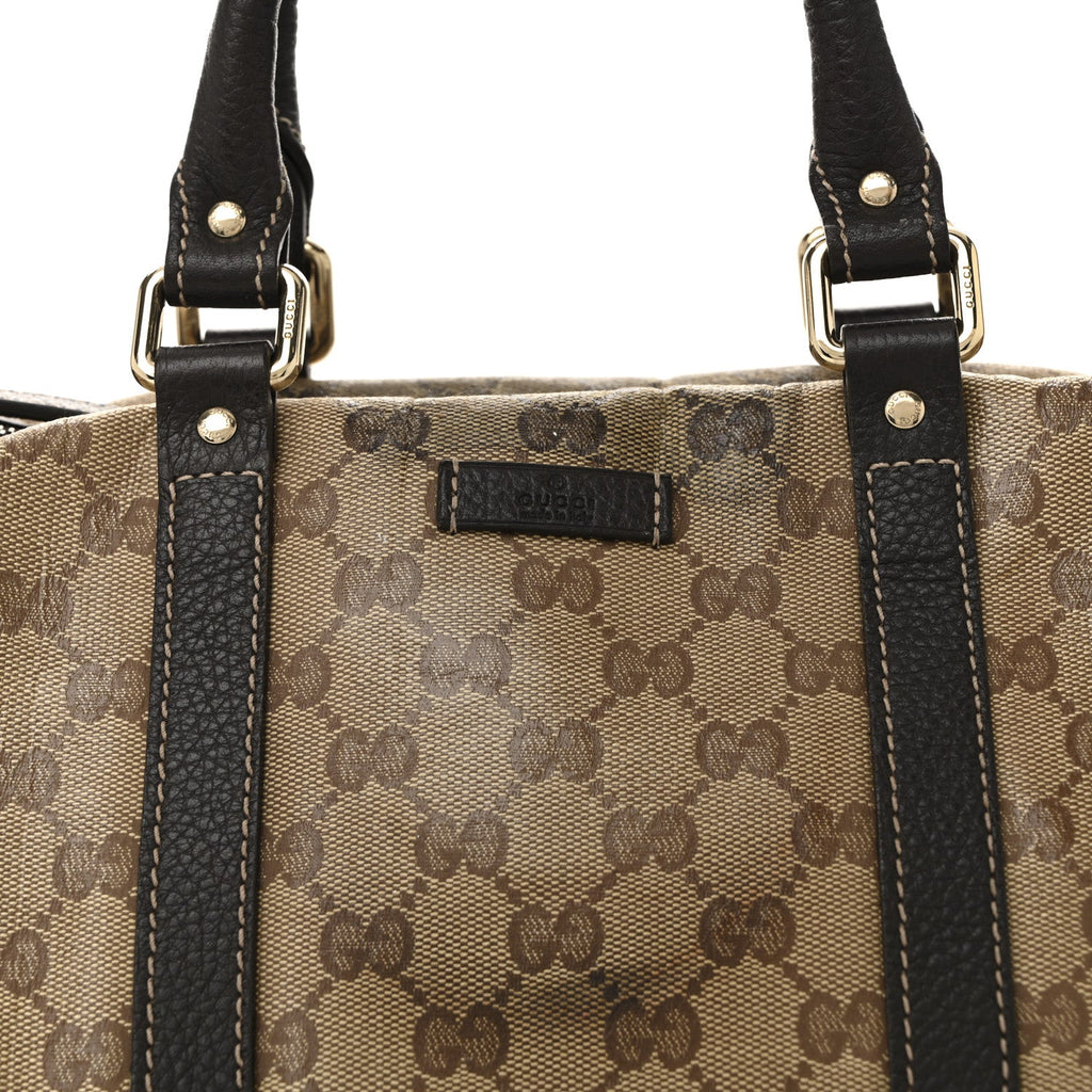 Crystal Monogram Medium Joy Boston Dark Brown