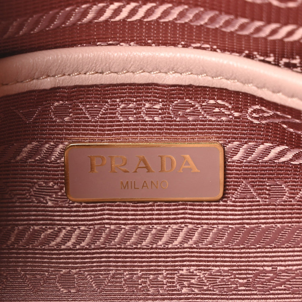 Nappa Gaufre Camera Bag Cipria