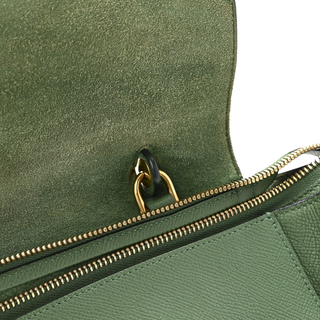 Grained Calfskin Mini Belt Bag Mint