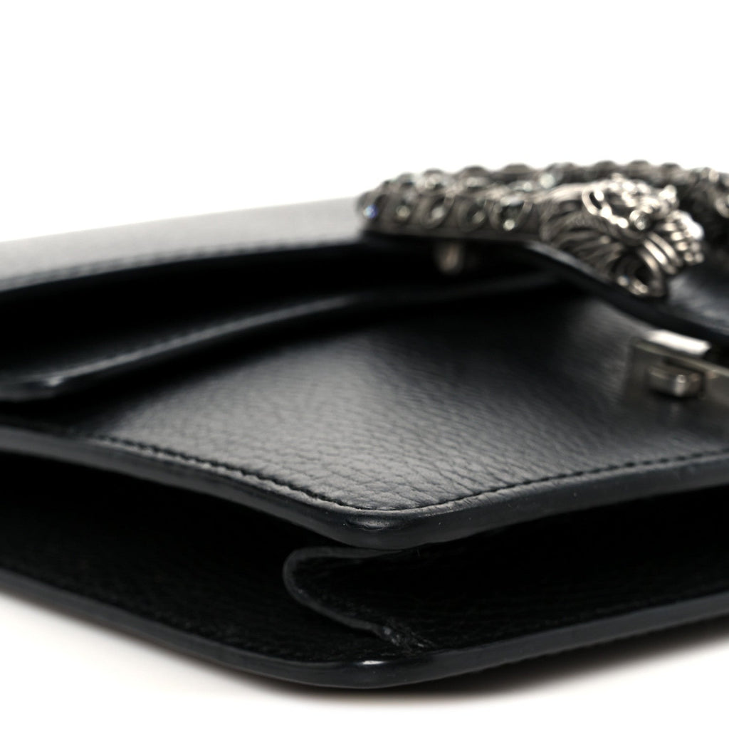 Calfskin Mini Dionysus Shoulder Bag Black