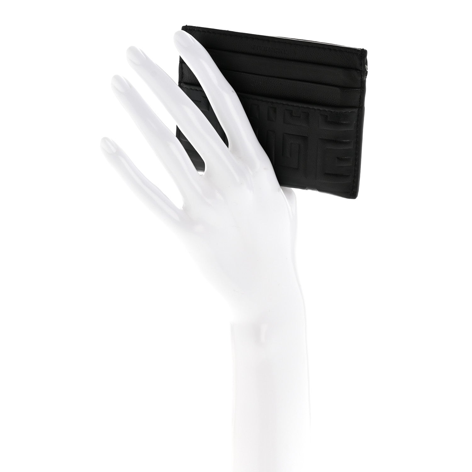 Calfskin 4G Embossed  Holder Black