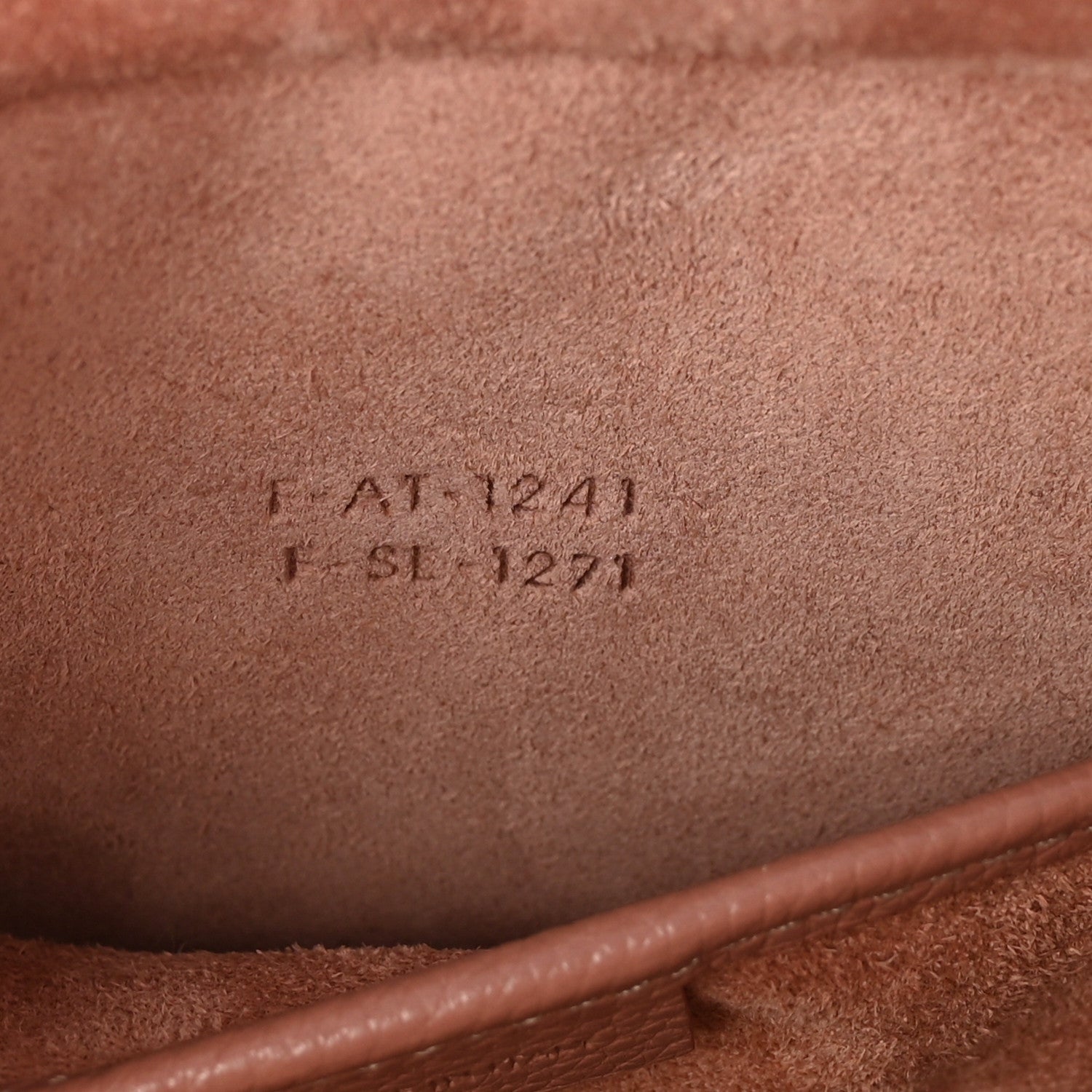 Drummed Calfskin Nano Luggage Antique Rose