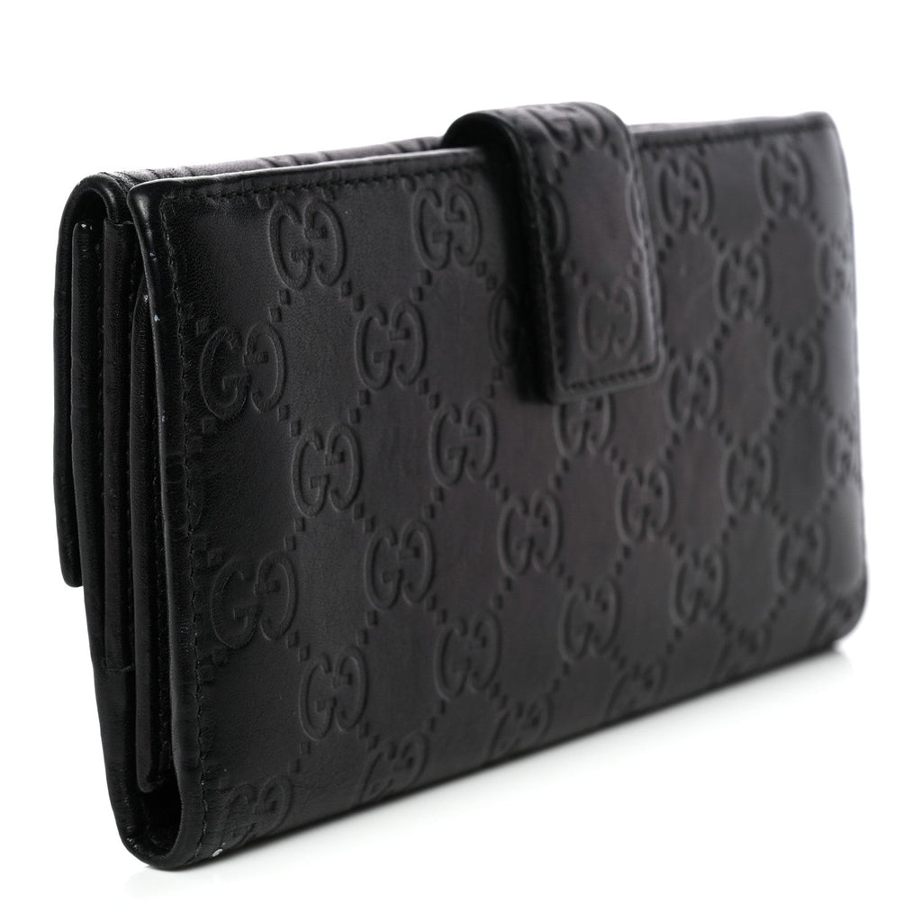 Guccissima Emily Continental Wallet Black