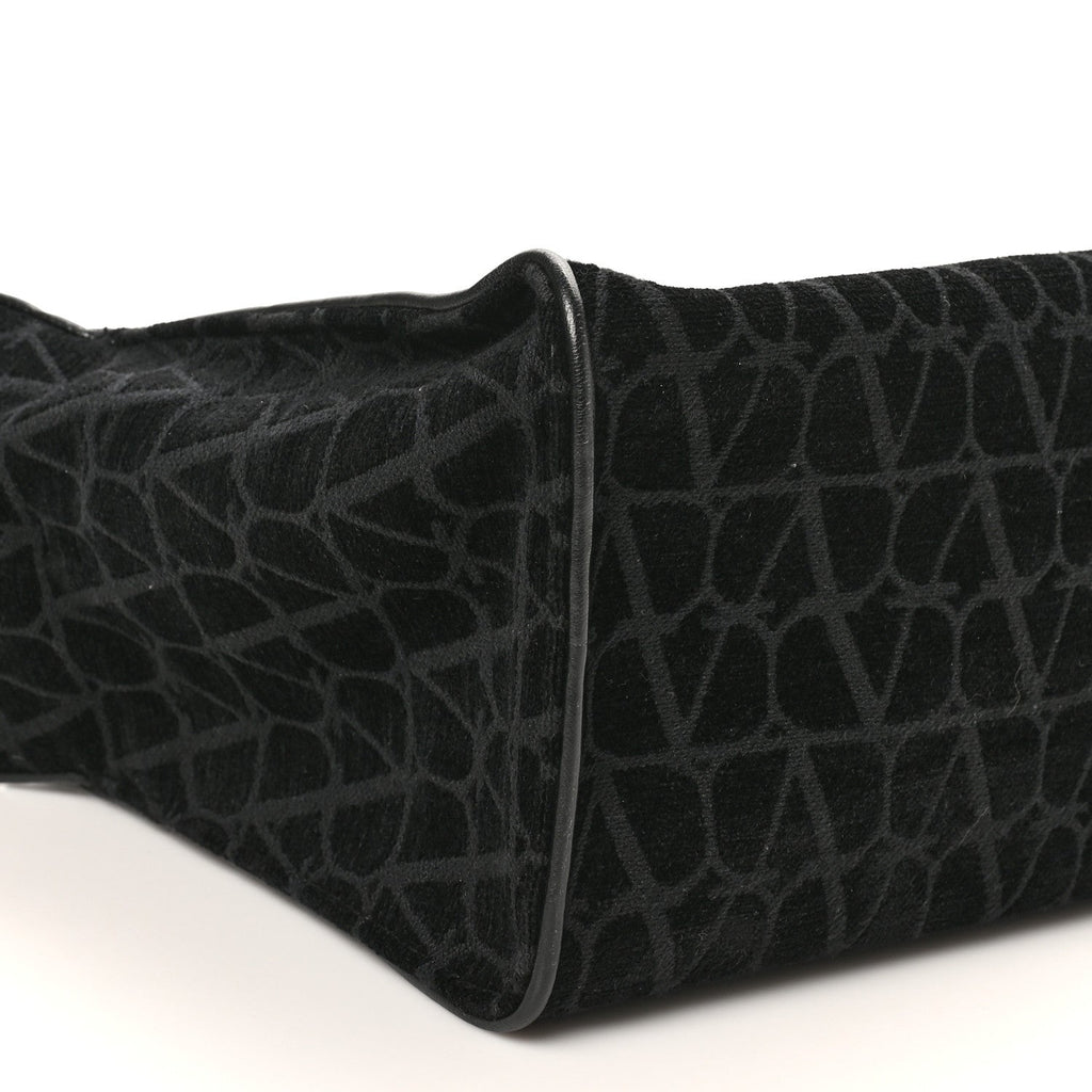 Toile Iconographe Goatskin Le Troisieme Shopping Bag Black