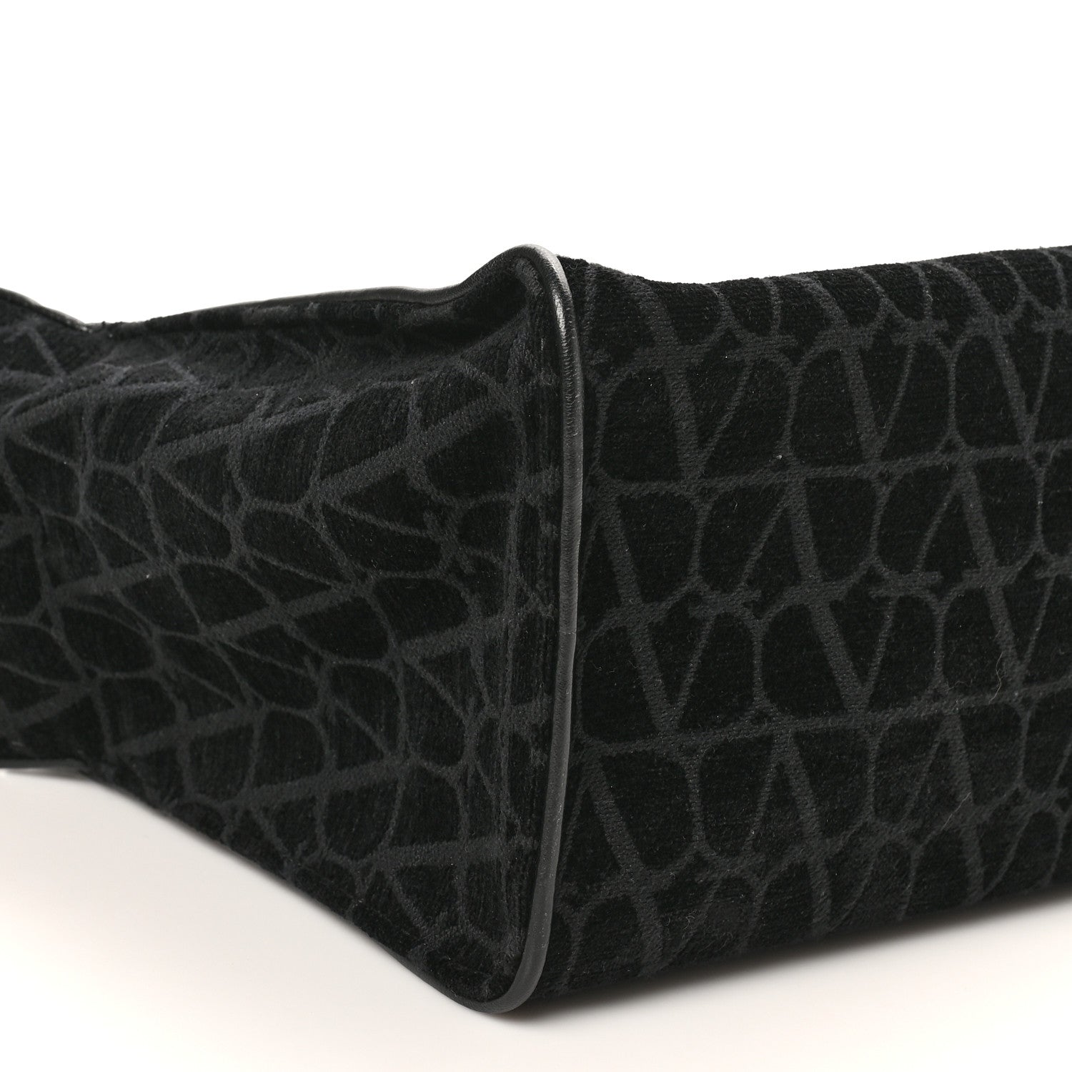 Toile Iconographe Goatskin Le Troisieme Shopping Bag Black