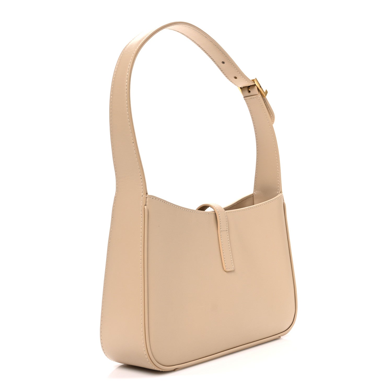 Smooth Calfskin Le 5 A 7 Hobo Dark Beige