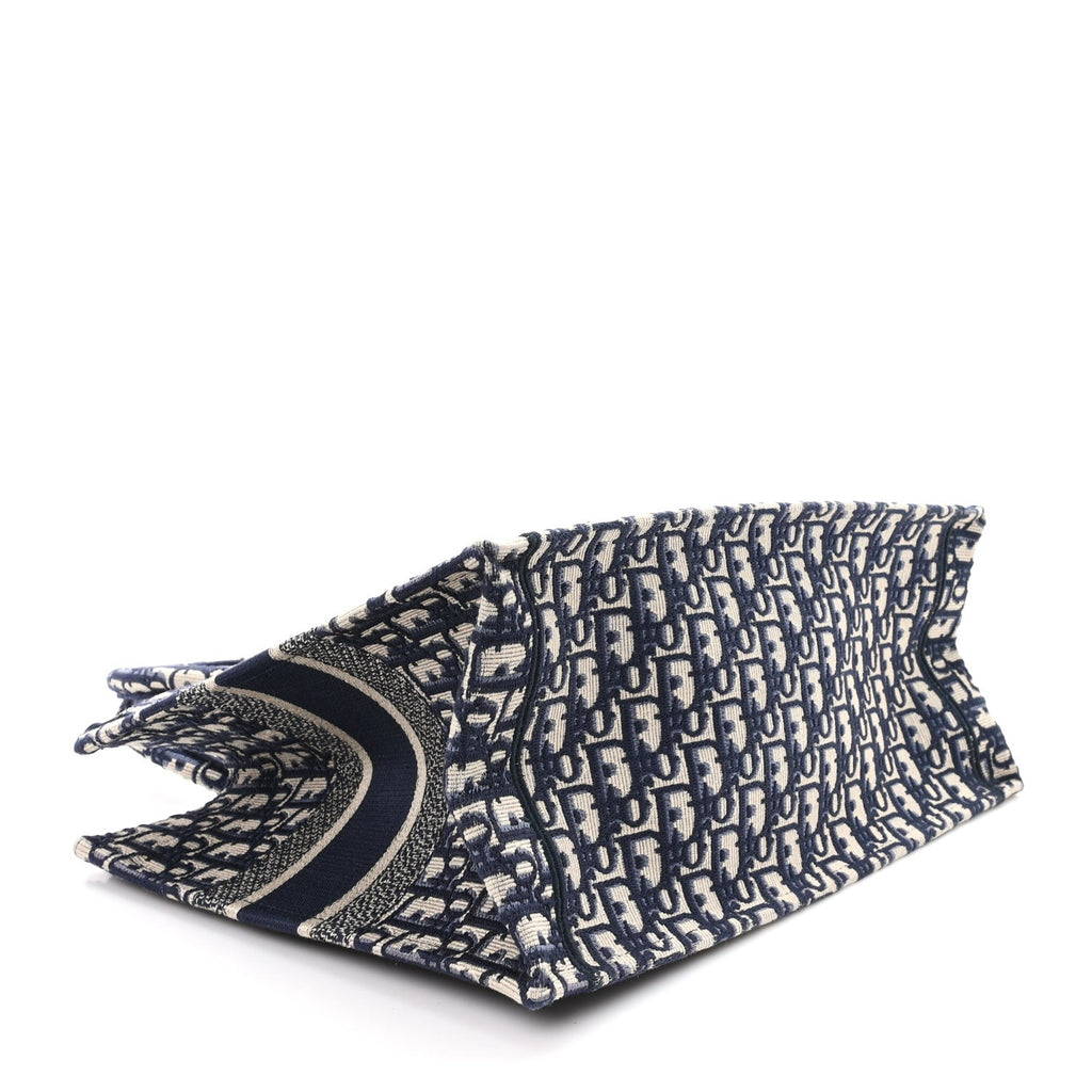 Oblique Medium Book Tote Blue Multicolor