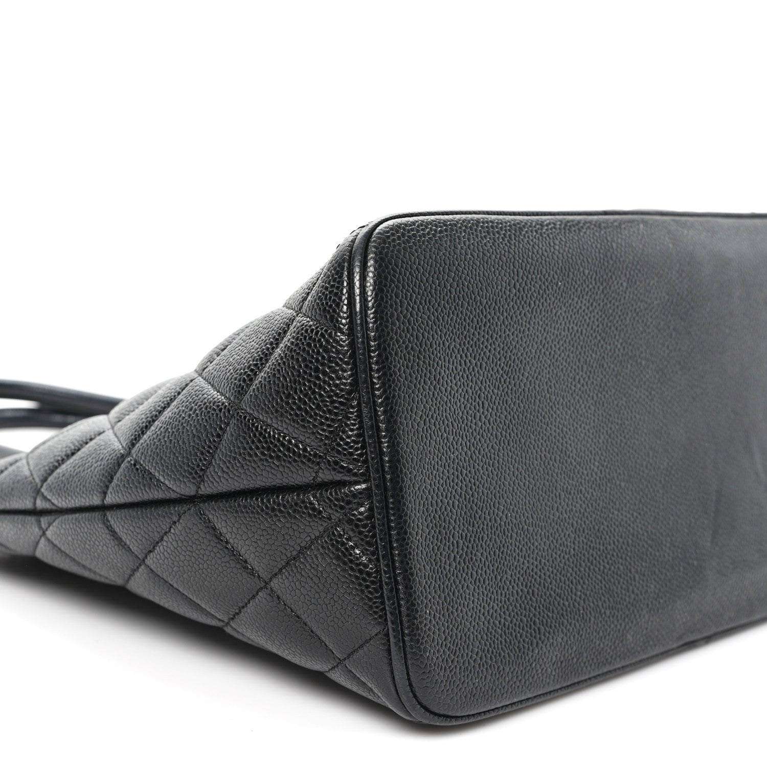 Caviar Quilted Medallion Tote Black