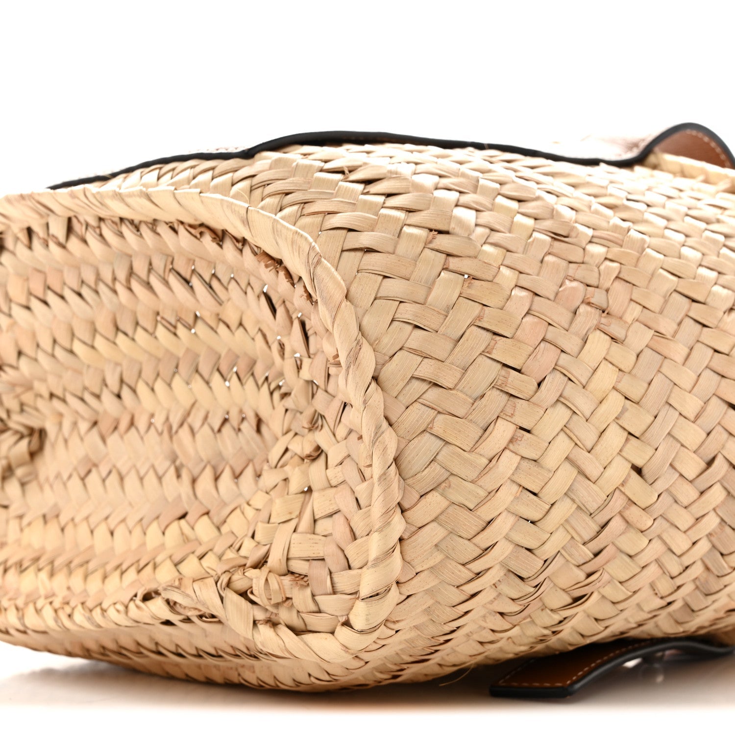 Raffia Basket Tote Bag Natural Tan