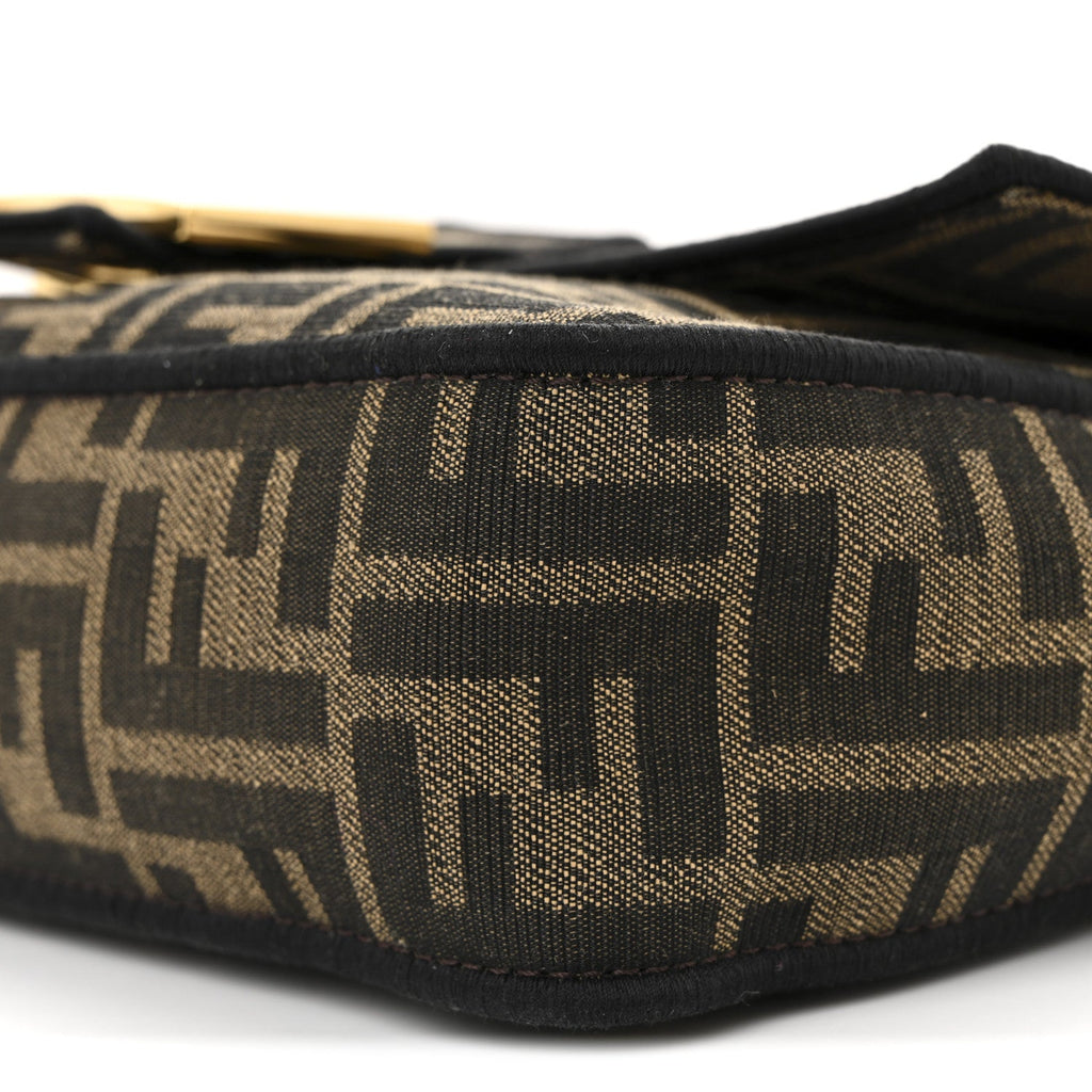 Fabric Jacquard FF 1974 Medium Baguette Tobacco Moro Black