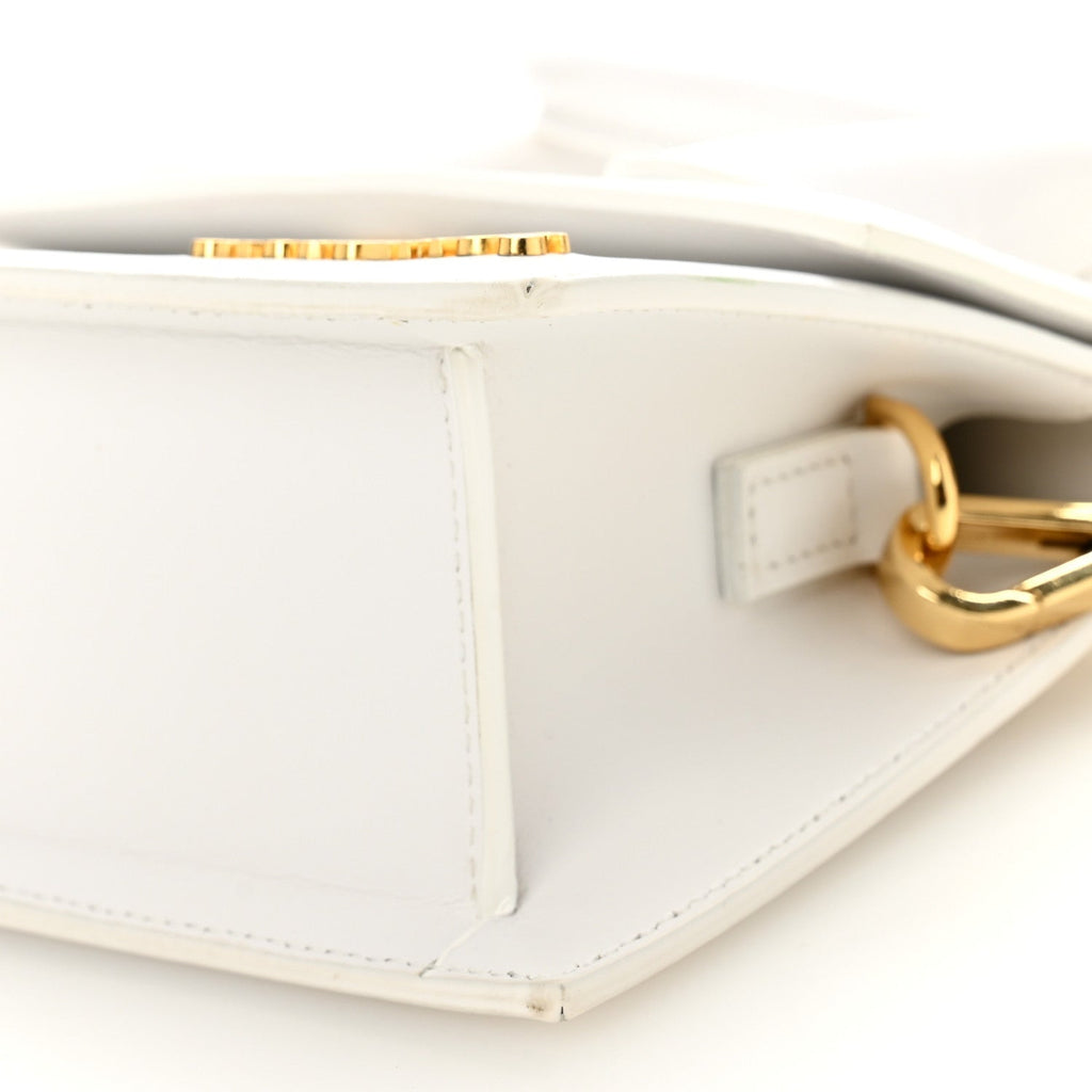Smooth Calfskin Le Chiquito Noeud White