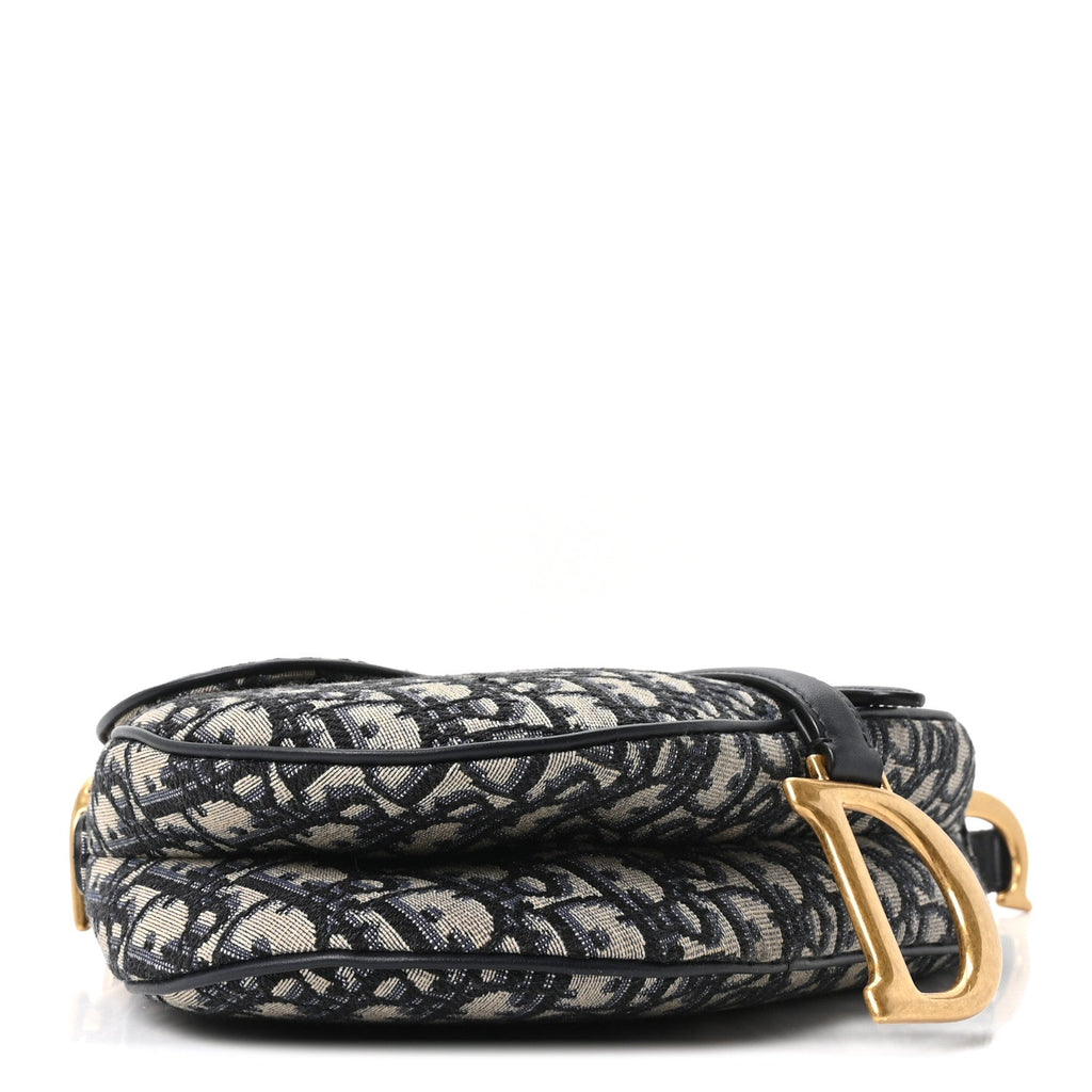 Oblique Saddle Bag Blue