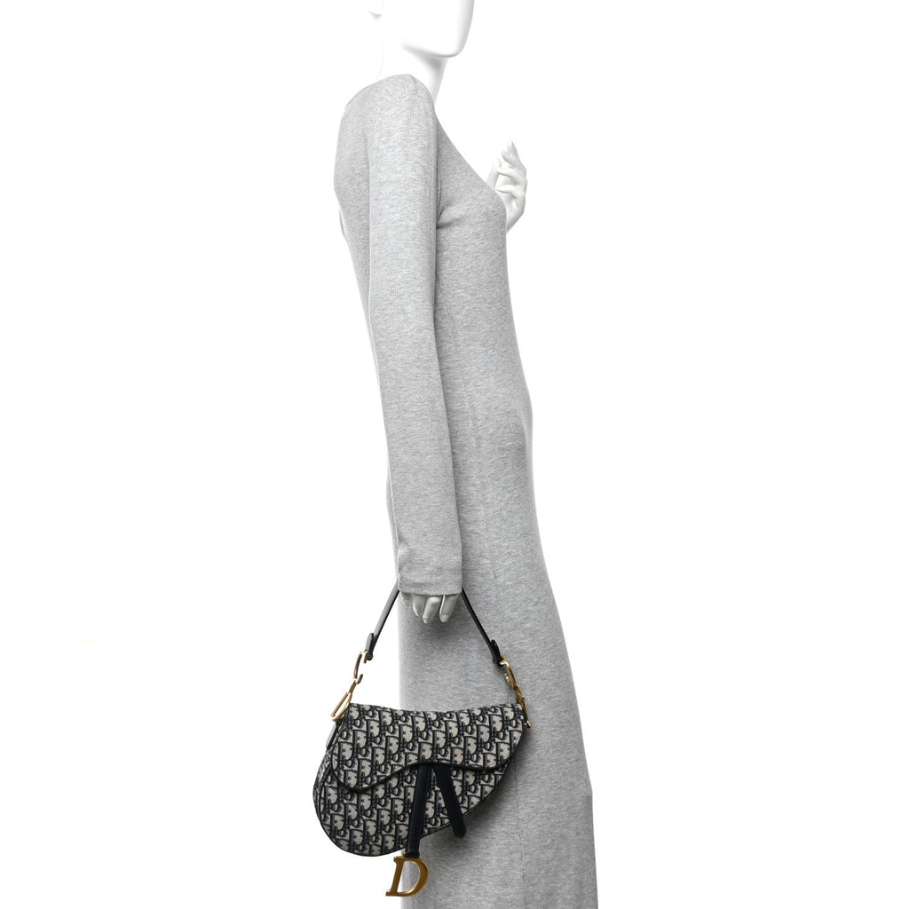 Oblique Saddle Bag Blue