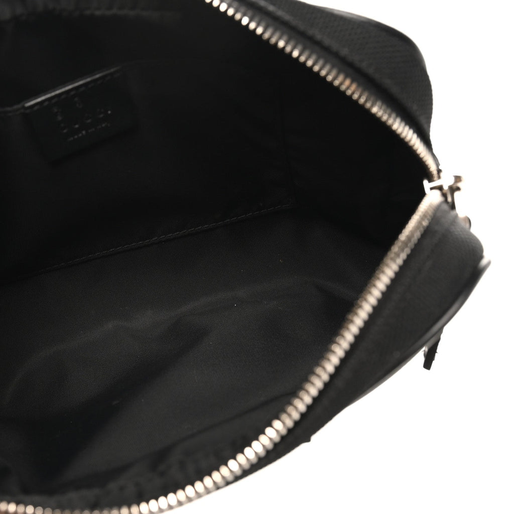 Canvas Web Slim Belt Bag Black