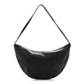 Finely Grained Calfskin Small Izzy Crescent Shoulder Bag Ebony Brown