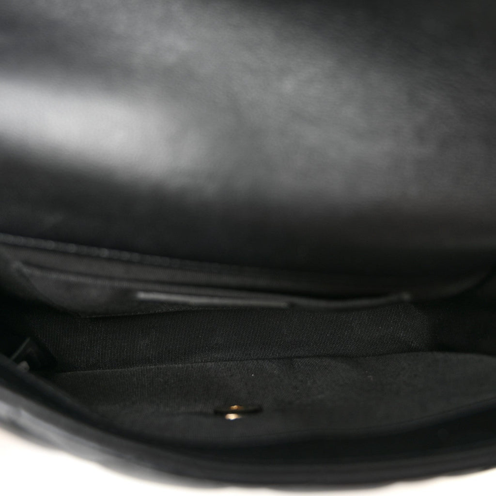Lambskin Quilted Small My Precious Flap Black