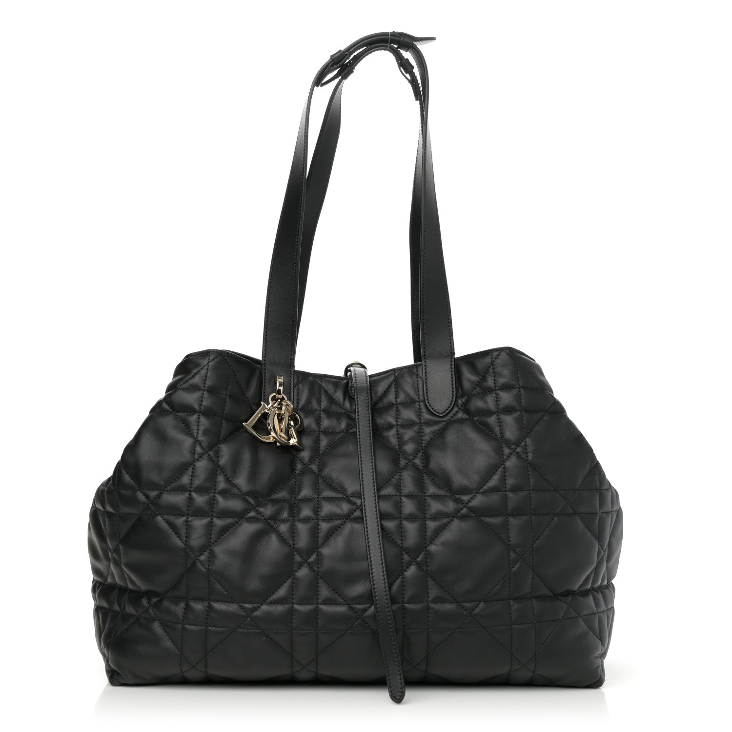 Calfskin Macrocannage Large Toujours Black