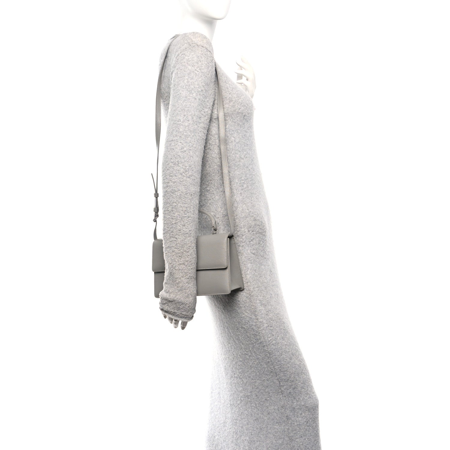 Saffiano Jitney 1.4 Top Handle Bag Grey