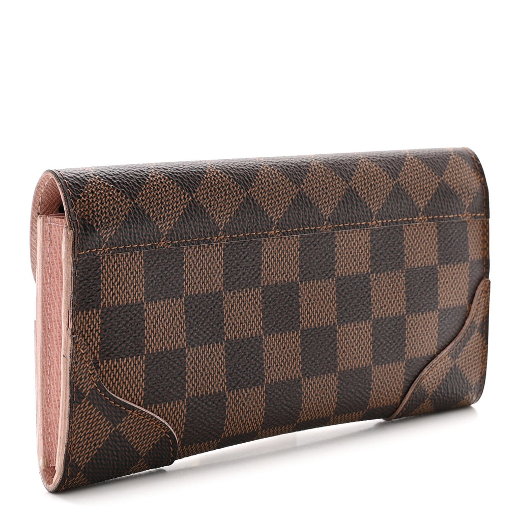 Damier Ebene Caissa Wallet Rose Ballerine