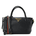 Vitello Daino Small Tote Black