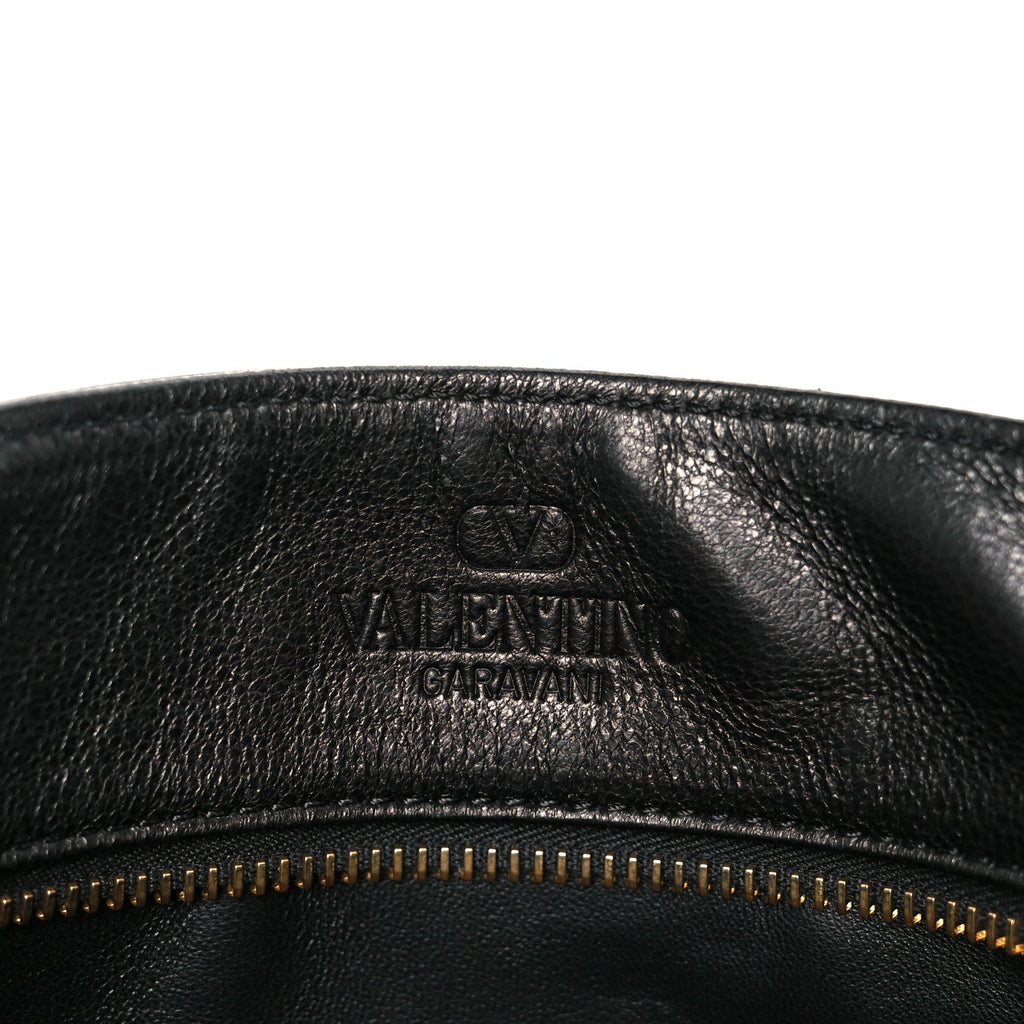Nappa Small Viva Superstar Shopping Tote Black Brown