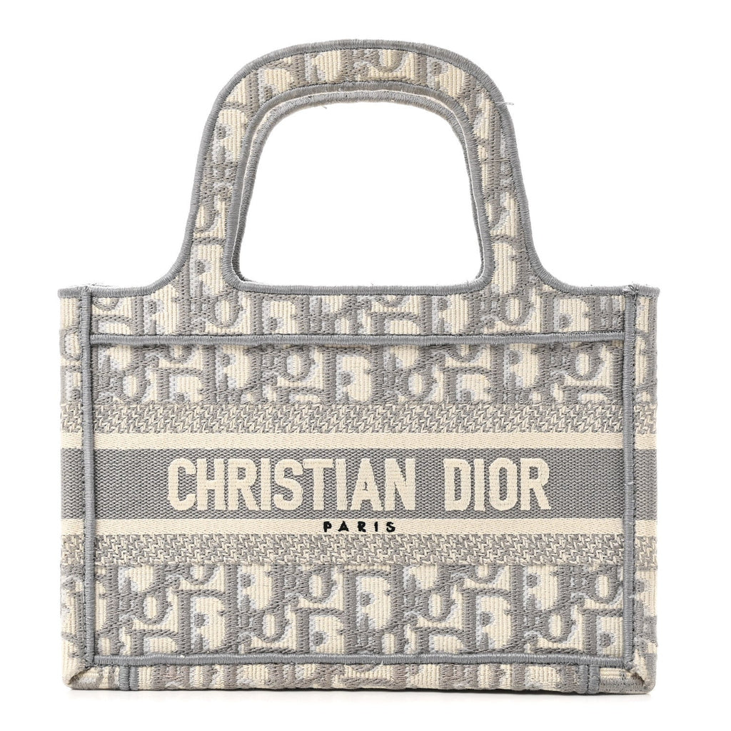 Oblique Mini Book Tote Grey Multicolor