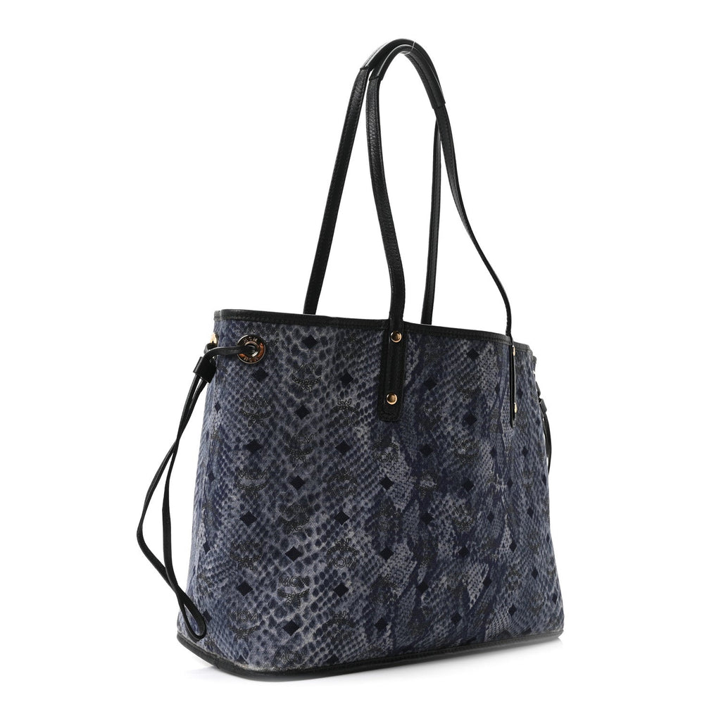 Visetos Medium Liz Reversible Shopper Tote Black