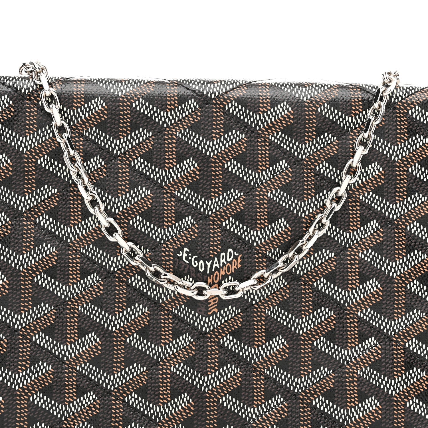 Goyardine Alexandre III Bag Black Gold