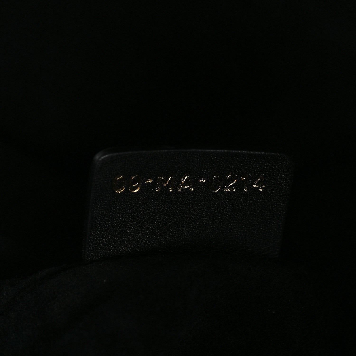 Calfskin Macrocannage Large Toujours Black