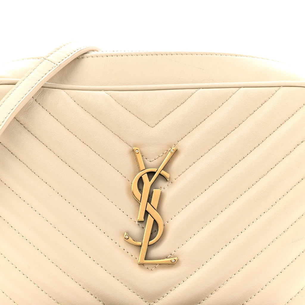 Calfskin Matelasse Monogram Lou Camera Bag Crema Soft