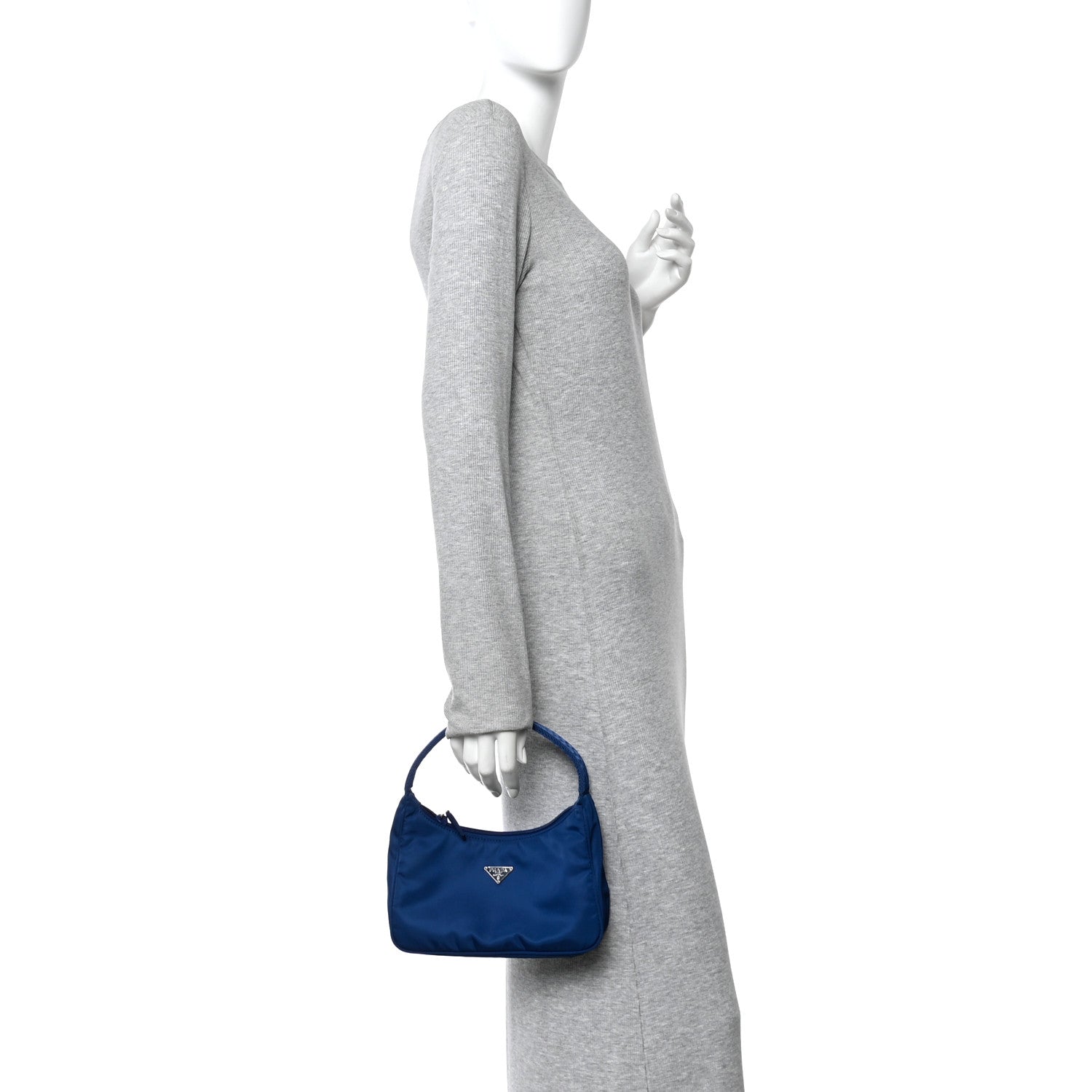 Tessuto Nylon Sport Mini Shoulder Bag Bluette