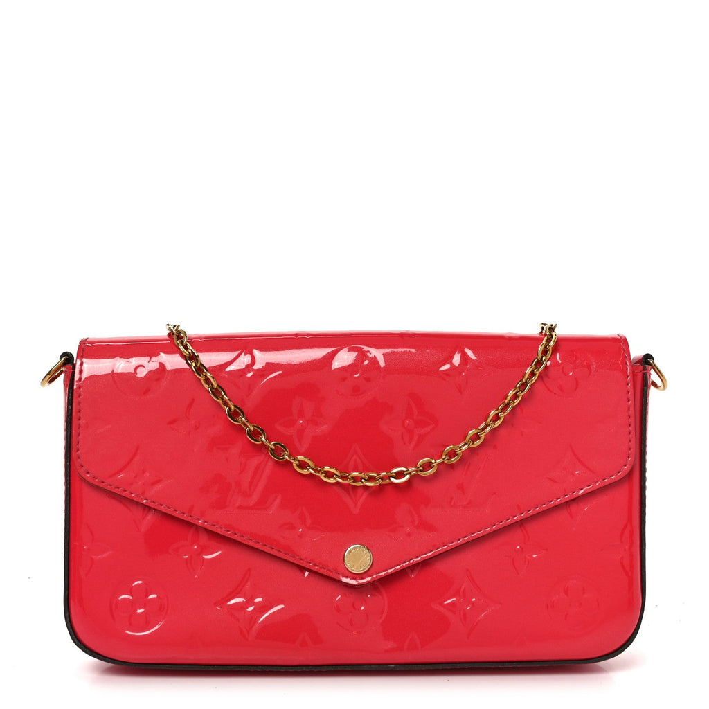 Vernis Felicie Pochette Chain Wallet Hot Pink