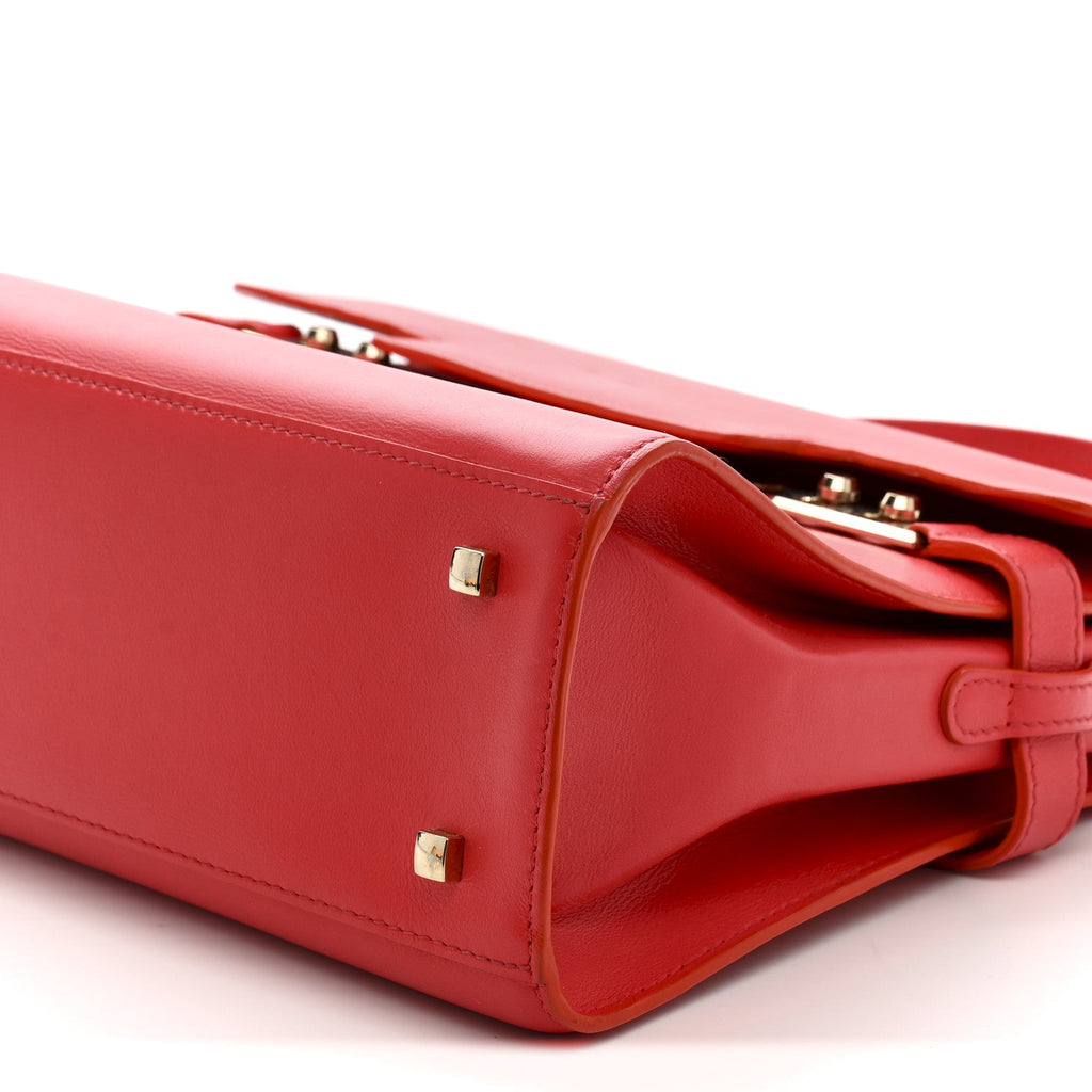 Calfskin MM Tempete Satchel Coral
