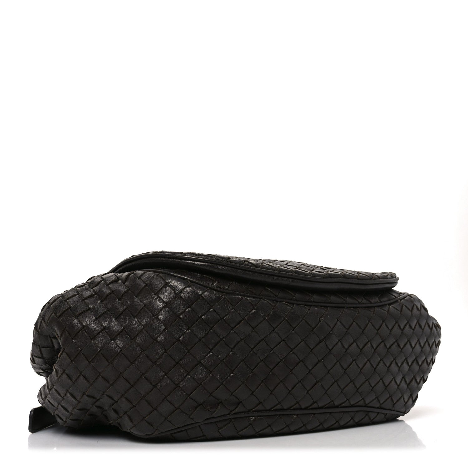 Nappa Intrecciato Messenger Bag Ebano