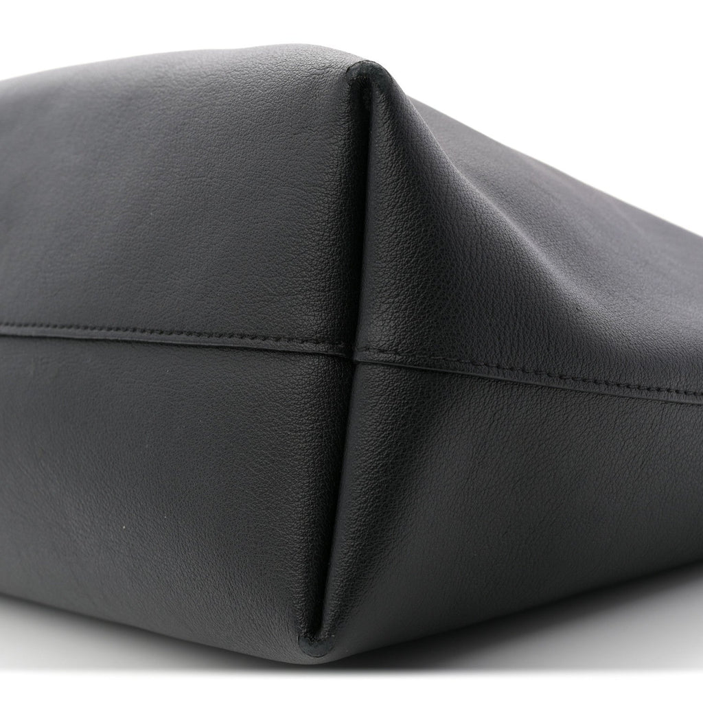 Calfskin Large Shopping Tote Black