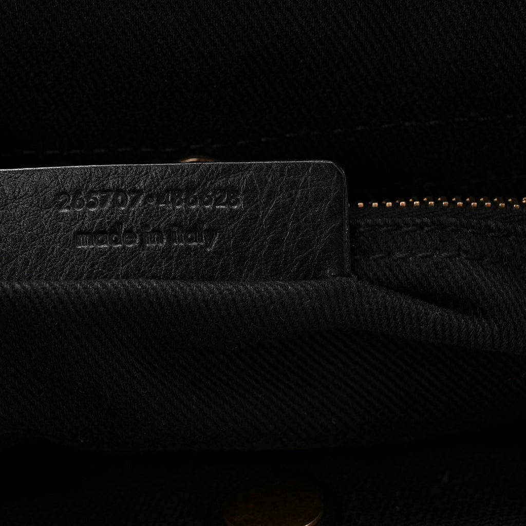 Calfskin Muse Two Messenger Black